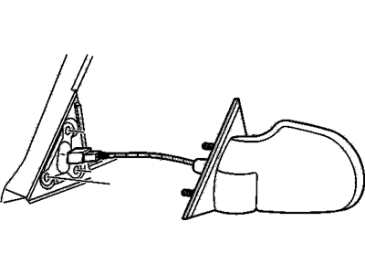 GM 15078226 Mirror Assembly, Outside Rear View *Marked Print