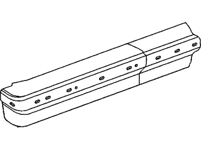 GM 14065131 Bar, Rear Bumper Imp