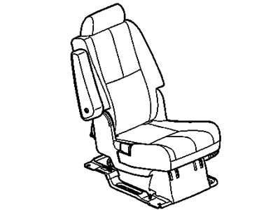 GM 15891091 Seat Assembly, Rear *Light Ttnum