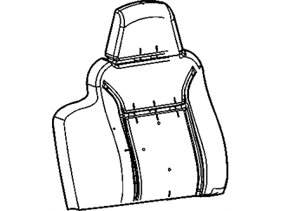 GM 89041330 Pad,Rear Seat Back Cushion