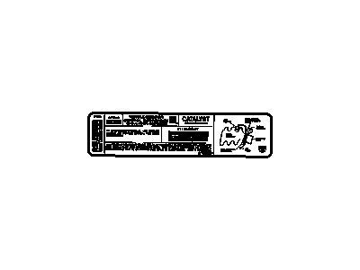 GM 24508258 Label, Vehicle Emission Control Information