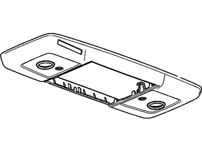 GM 22996248 Plate, Roof Console Opening Trim *Shale