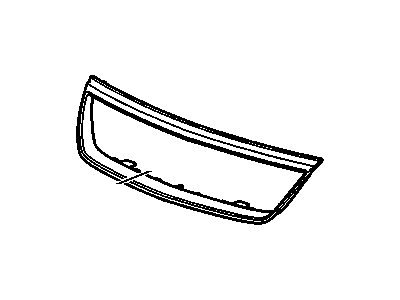 GM 15853884 Molding, Radiator Grille Upper *Pearl*Pearl Brighte