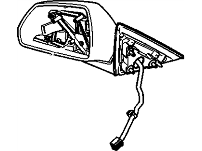 Cadillac Side View Mirrors - 25828085