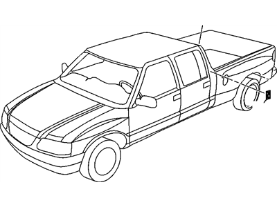 GM 15672056 Plate Assembly, Body Side Name"Sls"