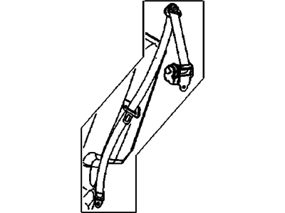 GM 96454762 Rear Seat Belt Assembly