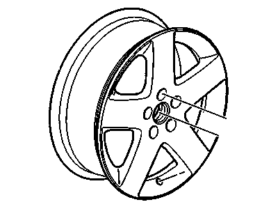2007 Chevrolet HHR Spare Wheel - 9596317
