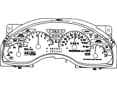 Pontiac Grand Prix Instrument Cluster - 16149732