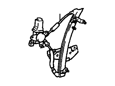 GM 94856004 Front Side Door Window Regulator