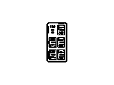 GM 52372042 Label, Relay & Fuse Block Identify