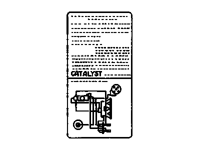 GM 30015720 Label, Emission Control