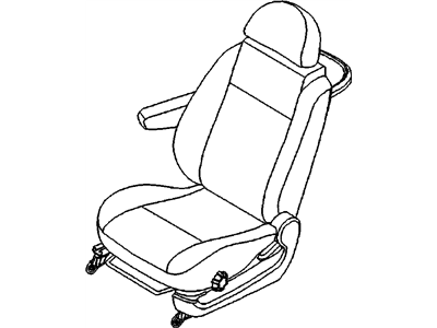 GM 96891932 Seat Asm,Front *Black