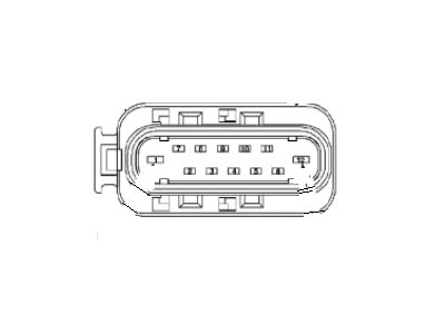 2003 Saturn Vue Rear Light Harness Connector - 22690895