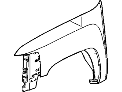 GM 22977474 Fender Assembly, Front (Rh)