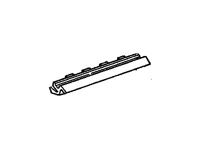 GM 10227343 Sealing Strip, Rear Side Door Bottom Auxiliary *Black