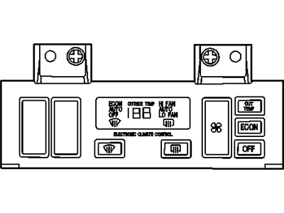 1996 Cadillac Fleetwood Blower Control Switches - 16189196