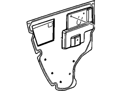 GM 15837770 Deflector,Rear Side Door Water