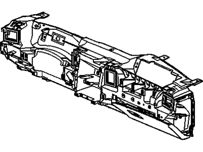 GM 15798650 Panel Assembly, Instrument Panel Lower Trim *Pewter R