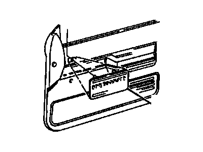 GM 15569460 Plate Assembly, Front Side Door Trim Panel Name