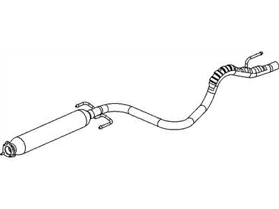 GM 22721497 Exhaust Resonator Pipe