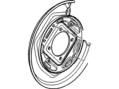 GM 15111377 Plate,Rear Brake Backing