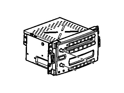 GM 15862752 Radio Assembly, Amplitude Modulation/Frequency Modulation Stereo & Clock & Audio Disc