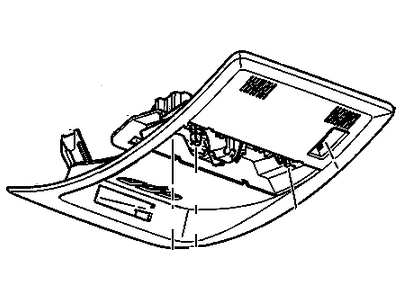 GM 22780472 Console Assembly, Roof *Light Cashmere