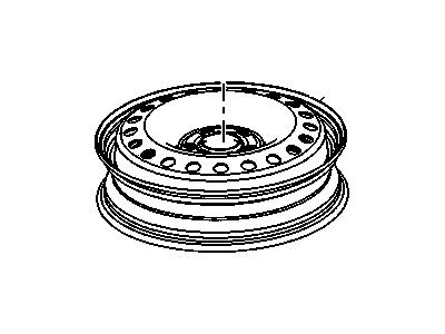 GM 13235015 Wheel Rim Assembly, 17X4 Compact Spare