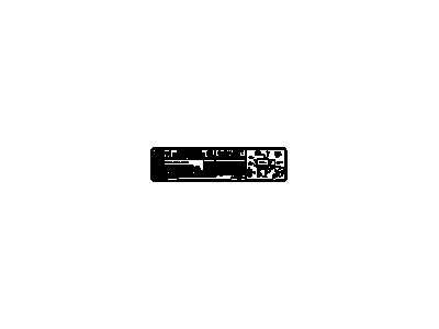 GM 12570745 Label, Vehicle Emission Control Information