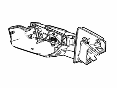 GM 84604251 Mirror Assembly, O/S Rr View (W/O Cvr)