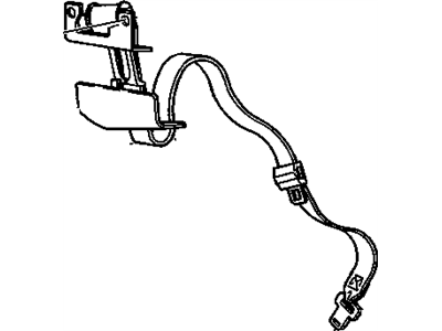 GM 12381175 Belt Kit,Rear Seat Retractor Side *Beige