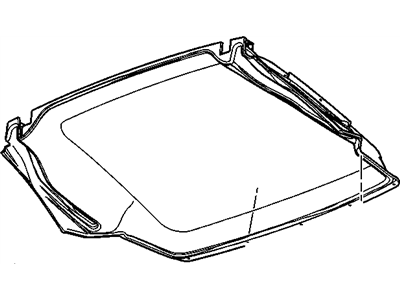 GM 88957040 Panel Asm,Folding Top Headlining Trim *Shale