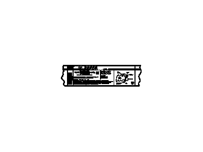 GM 20939473 Label,Battery Warning