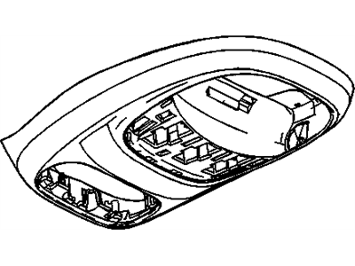 GM 15104610 Console Assembly, Roof *Pewter