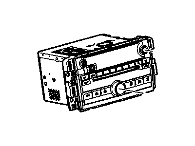 GM 20952735 Radio Assembly, Amplitude Modulation/Frequency Modulation Stereo & Clock & Mp3 Player