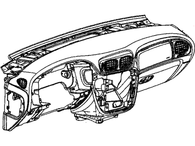 GM 15126206 Panel Assembly, Instrument *Pewter R