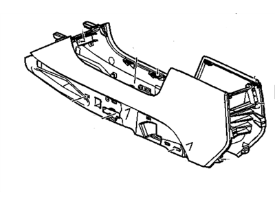 2010 Cadillac DTS Center Console Base - 25814052