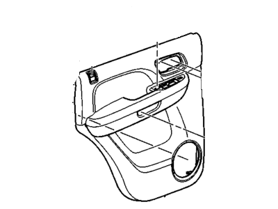 GM 25780017 Panel Assembly, Rear Side Door Trim *Vy Light Cashme