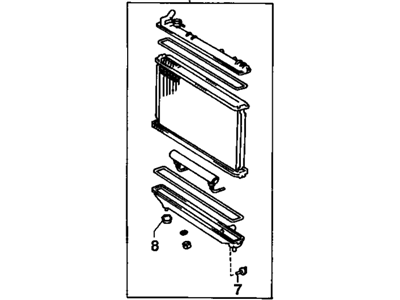 1992 Chevrolet Prizm Radiator - 52467287