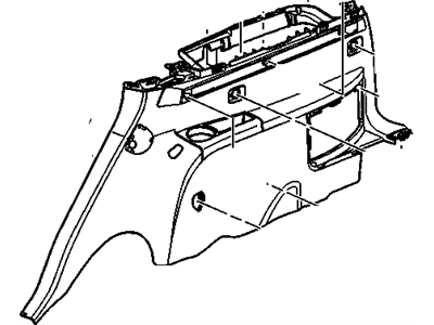 GM 25937491 Panel Assembly, Body Side Lower Trim *Cashmere