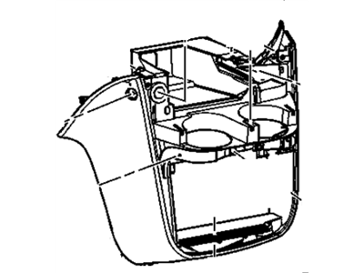 GM 15770849 Extension Assembly, Instrument Panel Lower *Blue)(Includes E