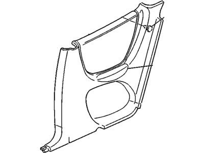 GM 10291991 TRIM, Rear Quarter Trim