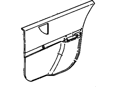 GM 22599923 PANEL, Rear Side Door Trim