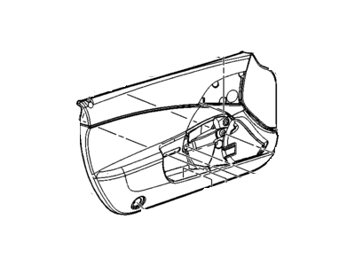 GM 25799695 Trim Assembly, Front Side Door *Cashmere