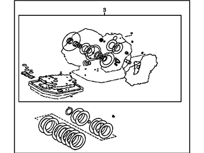 Pontiac Vibe Automatic Transmission Overhaul Kit - 88974267