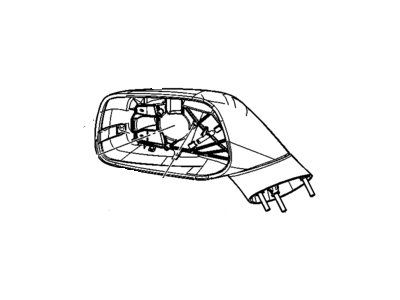 GM 20969595 Mirror Assembly, Outside Rear View *Service Primer