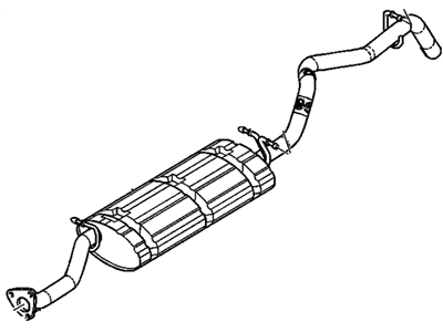 1999 Chevrolet S10 Exhaust Pipe - 15722093