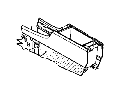 GM 88890775 Console Unit,Front Floor *Gray