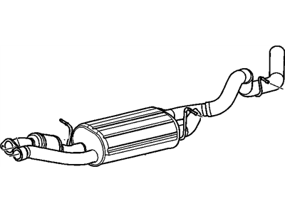 GM 15798952 Muffler Assembly, Exhaust (W/ Exhaust & T/Pipe & 3W