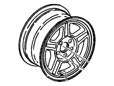 1998 Oldsmobile Bravada Spare Wheel - 12368867